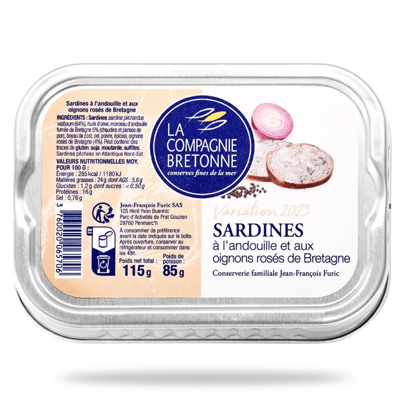 Sardines à l'Andouille et aux Oignons rosés de Bretagne