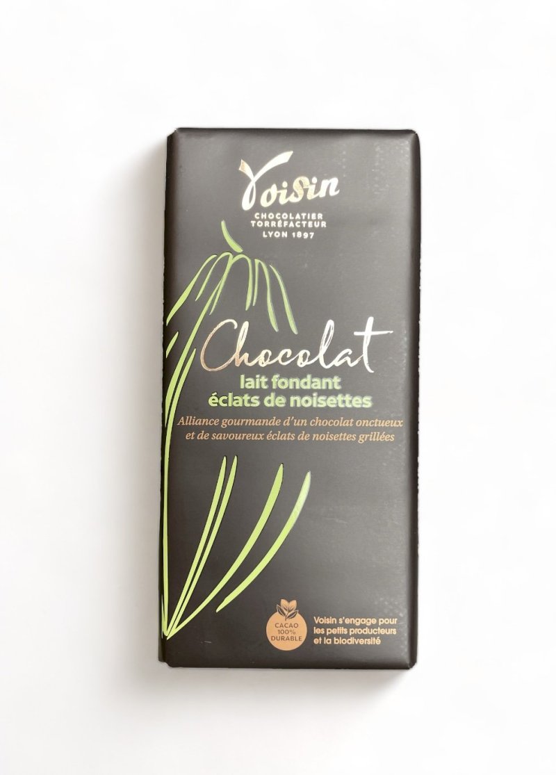 Tablette lait noisettes éclats