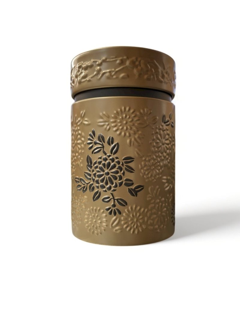 Boite à thé hermétique Yumiko gold