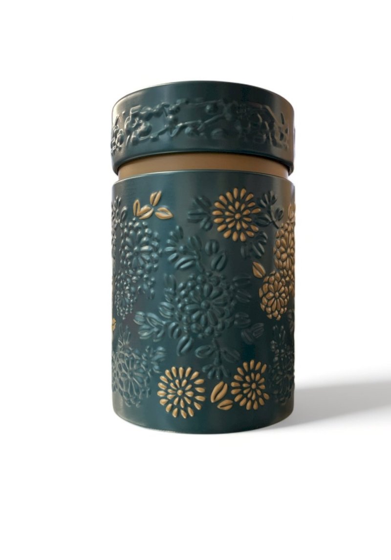 Boite à thé hermétique Yumiko pétrol