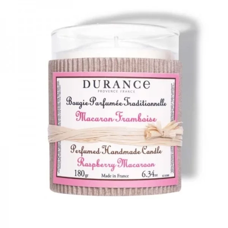 Bougie Parfumée Macaron Framboise 180G
