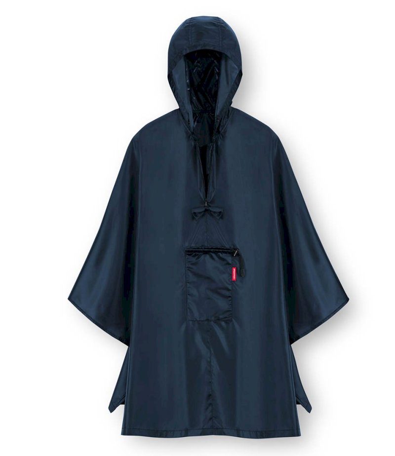 Mini maxi poncho blue