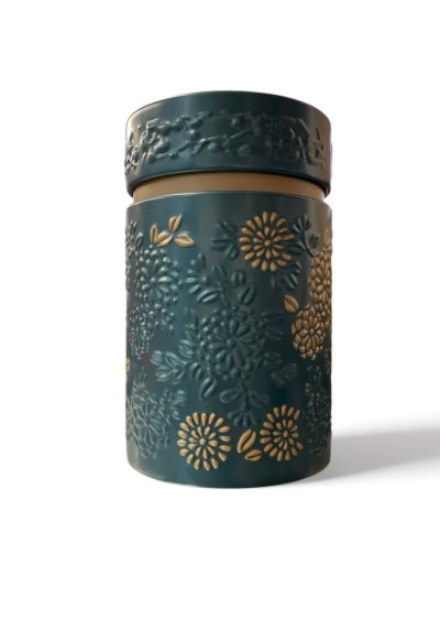 Boite à thé hermétique Yumiko pétrol