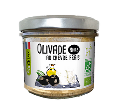 Olivade noire au chèvre frais Bio